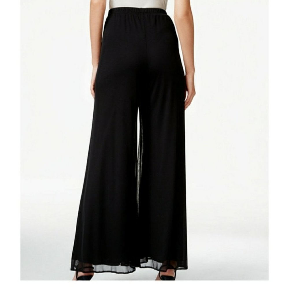 Black Wide Leg Flowy Pants Sz M